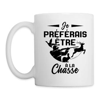 Idée Drôle De Cadeau De Chasse Pour Un Chasseur - Mug blanc - blanc - Gauche