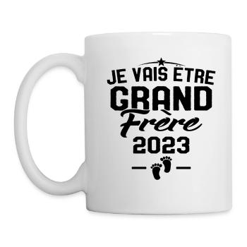 Je Vais Être Grand Frère en 2023 - Mug blanc - blanc - Gauche