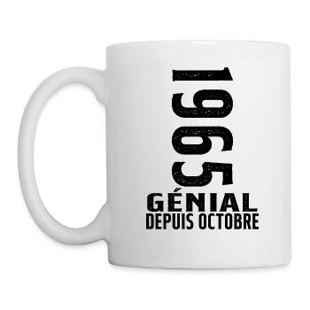Génial(e) Depuis Octobre 1965 - Mug blanc - blanc - Gauche