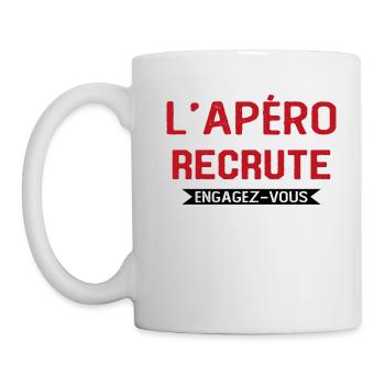 L'apéro Recrute Engagez-vous - Mug blanc - blanc - Gauche