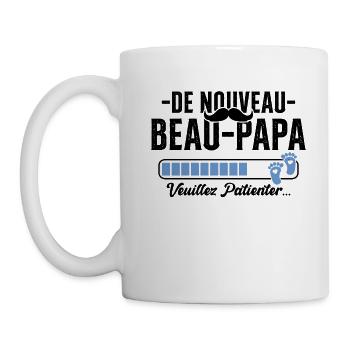 Nouveau Beau Papa Cadeau Père Cool - Mug blanc - blanc - Gauche