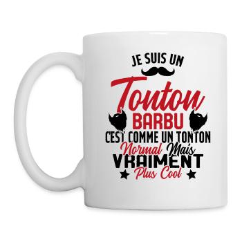 Tonton Barbu Humour Cadeau Onlce - Mug blanc - blanc - Gauche