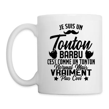 Tonton Barbu Humour Cadeau Onlce - Mug blanc - blanc - Gauche