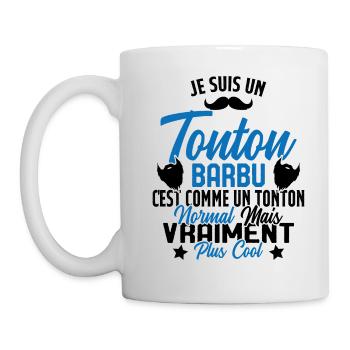 Tonton Barbu Humour Cadeau Onlce - Mug blanc - blanc - Gauche