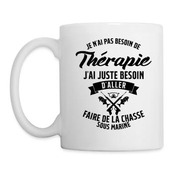 Pêche Sous Marine en Plongée Chasse Sous Marine - Mug blanc - blanc - Gauche