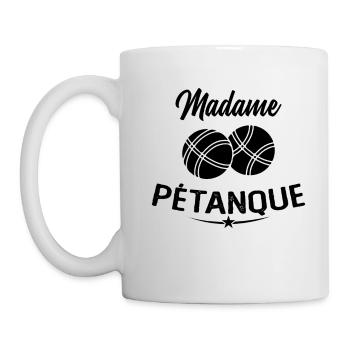 Madame Pétanque Humour Cadeau - Mug blanc - blanc - Gauche