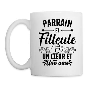 Parrain et Filleule Oncle Familie Humour Cadeau - Mug blanc - blanc - Gauche