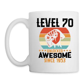 Level 70 Year Unlock Gaming Birthday Gift - Mug - white - Left