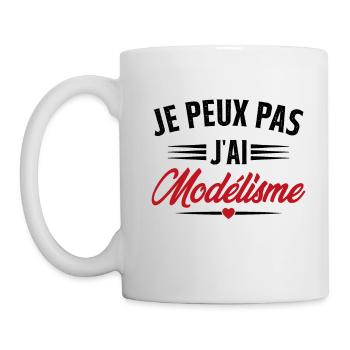 Je Peux Pas J'ai Modélisme - Mug blanc - blanc - Gauche
