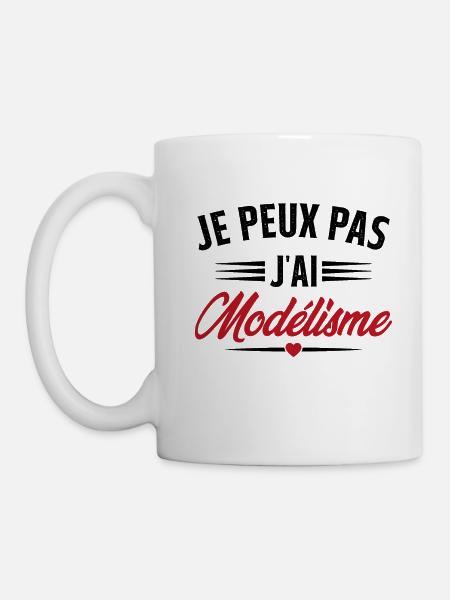 Je Peux Pas J'ai Modélisme - Mug blanc - blanc