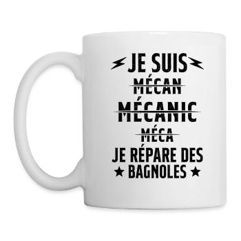 Je suis un Super Mecanicien - idée cadeau - Mug blanc - blanc - Gauche