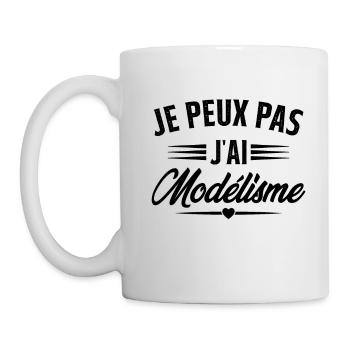 Je Peux Pas J'ai Modélisme - Mug blanc - blanc - Gauche