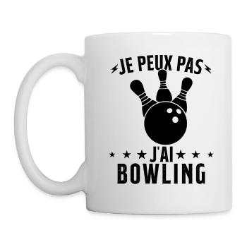 Je Peux Pas J'ai Bowling - Mug blanc - blanc - Gauche