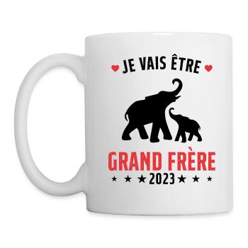 Je Vais Être Grand Frère en 2023 - Mug blanc - blanc - Gauche