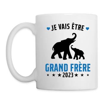Je Vais Être Grand Frère en 2023 - Mug blanc - blanc - Gauche