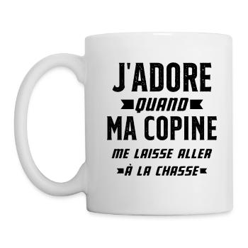 J'adore quand Ma Copine - Mug blanc - blanc - Gauche