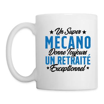 Mécano Papa Cadeau Drôle Fête Des Pères Garagiste - Mug blanc - blanc - Gauche
