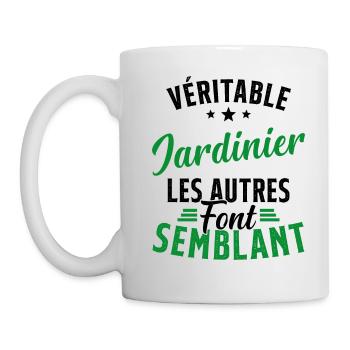 Véritable Jardinier Les Autres Font Semblant - Mug blanc - blanc - Gauche