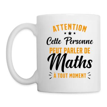 Prof de Maths Mathématique Cadeau Mathématicien - Mug blanc - blanc - Gauche
