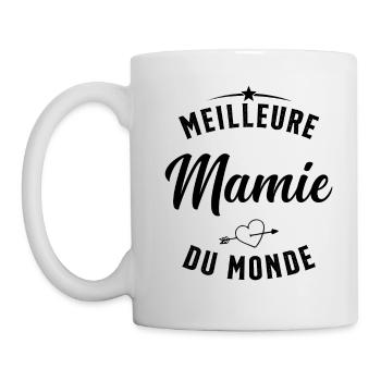 Meilleure Mamie Du Monde Humour Cadeau - Mug blanc - blanc - Gauche