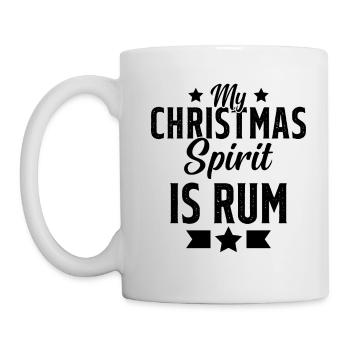 My christmas spirit is rum - Mug - white - Left