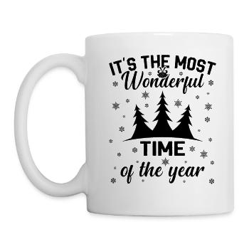 its the most Wonderful time of the year - Mug blanc - blanc - Gauche
