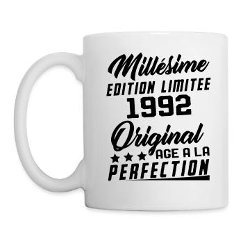 Millésime 1992 Original Cadeau D'anniversaire - Mug blanc - blanc - Gauche