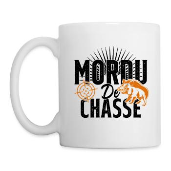 Mordu De Chasse Humour Chasseur Cadeau - Mug blanc - blanc - Gauche