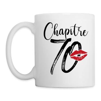 Chapitre 70 Ans Anniversaire Humour Cadeau - Mug blanc - blanc - Gauche