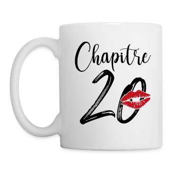 Chapitre 20 Ans Anniversaire Humour Cadeau - Mug blanc - blanc - Gauche