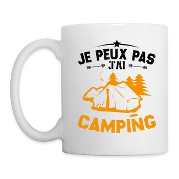 Je Peux Pas J'ai Camping - Mug blanc - blanc - Gauche