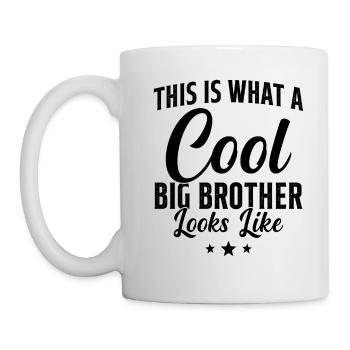 Grand Frère Cadeau Humour - Mug blanc - blanc - Gauche