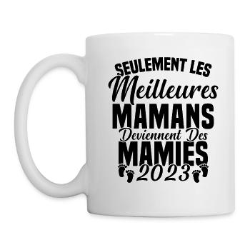 Les Meilleures Mamans Deviennent des Mamie 2023 - Mug blanc - blanc - Gauche