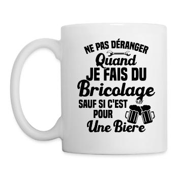 Ne pas déranger quand je fais du bricolage Humour - Mug blanc - blanc - Gauche