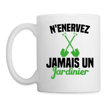 N'enervez Jamais Un Jardinier Jardin - Mug blanc - blanc - Gauche