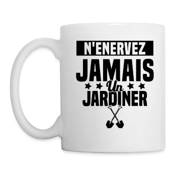 N'enervez Jamais Un Jardinier Jardin - Mug blanc - blanc - Gauche