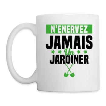 N'enervez Jamais Un Jardinier Jardin - Mug blanc - blanc - Gauche