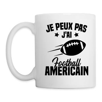 Football américain cadeau drôle footballeur - Mug blanc - blanc - Gauche