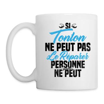 Si Tonton Ne Peut Pas Le Réparer Tonton Humour - Mug blanc - blanc - Gauche