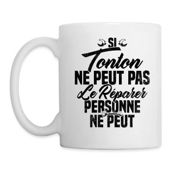 Si Tonton Ne Peut Pas Le Réparer Tonton Humour - Mug blanc - blanc - Gauche