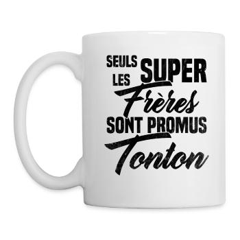 Les Super Freres sont Promus Tonton Grossesse - Mug blanc - blanc - Gauche