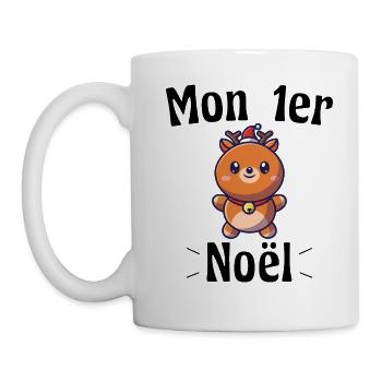 Mon 1er Noël Petit Renne Enfant - Mug blanc - blanc - Gauche