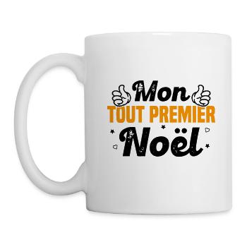 Body Mon Tout Premier Noël - cadeau noel - Mug blanc - blanc - Gauche