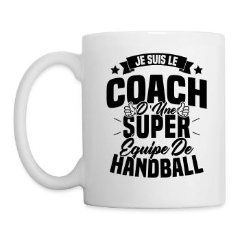 Je Suis Le Coach D'une Super Équipe De Handball - Mug blanc - blanc - Gauche