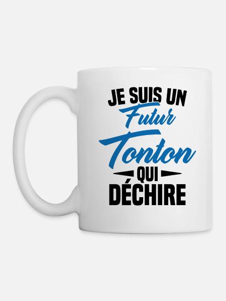 Je Suis Un Futur Tonton Qui Déchire - Mug blanc - blanc