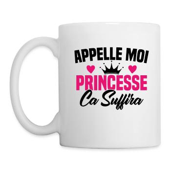 HUMOUR APPELLE MOI PRINCESSE - Mug blanc - blanc - Gauche