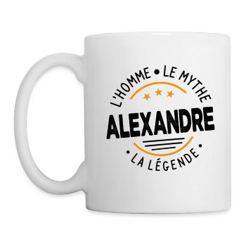Alexandre L'Homme Le Mythe La Légende Cadeau - Mug blanc - blanc - Gauche