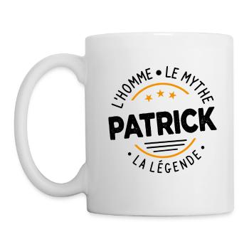 Patrick L'Homme Le Mythe La Légende Cadeau Humour - Mug blanc - blanc - Gauche