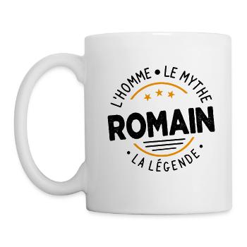 Romain L'Homme Le Mythe La Légende Cadeau Humour - Mug blanc - blanc - Gauche