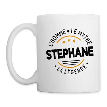 Stephane L'Homme Le Mythe La Légende Cadeau Humour - Mug blanc - blanc - Gauche